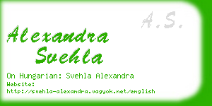 alexandra svehla business card